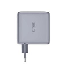 Tech-protect Power Vision GaN omrežni polnilnik USB / 3x USB-C QC PD 140W, siv