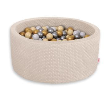 Bobono Minky suhi bazen V-40 cm z 200 žogicami - bež