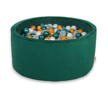 Bobono Suhi bazen Minky V-40 cm z 200 žogicami - steklenično zelen