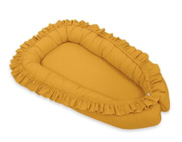 MY SWEET BABY Otroška povijalna plenica za dojenčke Cocoon Premium z naborki - gorčična