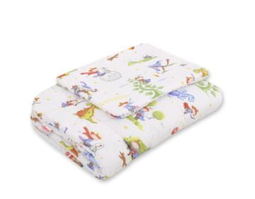 Bobono Otroška posteljnina s polnilom, 2 kosa, 75x100cm NEWBORN - vitez in zmaj