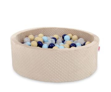 Bobono Minky suhi bazen V-30 cm s 300 žogicami - bež