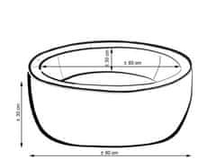 Bobono Minky suhi bazen V-30 cm z 200 žogicami - roza