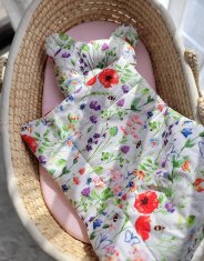 MY SWEET BABY Odeja z medvedkom in polnilom ter oblikovano blazino - 2-delni komplet - travnik