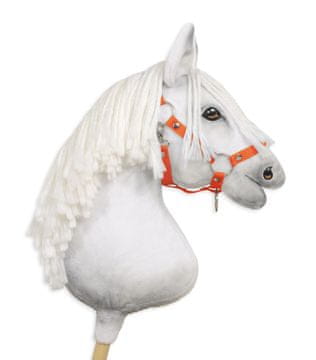 BB Nastavljiva ovratnica za konje Hobby Horse A3 - oranžna