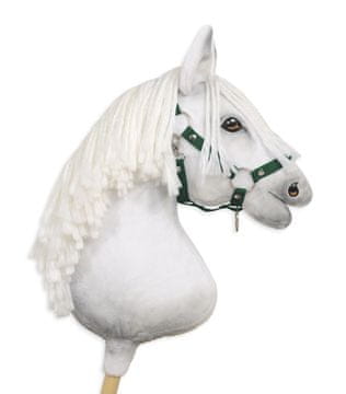 BB Nastavljiva ovratnica za konje Hobby Horse A3 - steklenico zelena