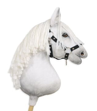 BB Nastavljiva ovratnica za konje Hobby Horse A3 - črna