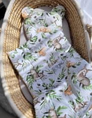 MY SWEET BABY Odeja z medvedkom s polnilom in oblikovano blazino - 2-delni komplet - gozdno zelena