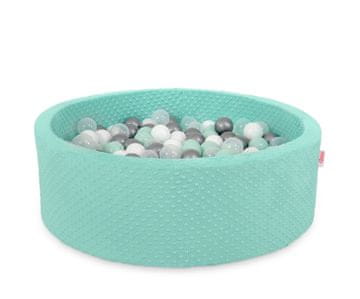 Bobono Suhi bazen Minky V-30 cm s 300 žogicami - mint