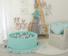 Bobono Suhi bazen Minky V-30 cm s 300 žogicami - mint