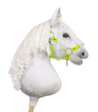 BB Nastavljiva ovratnica za konje Hobby Horse A3 - neonsko zelena