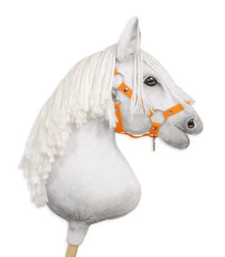 BB Nastavljiva ovratnica za konje Hobby Horse A3 - neonsko oranžna