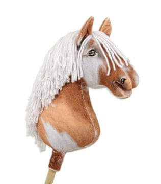 BB Hobi konj Velik Premium palicasti konj - Piebald Tobiano z belo grivo A3