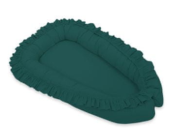 MY SWEET BABY Otroška povijalna plenica za dojenčke Cocoon Premium z naborki - steklenično zelena