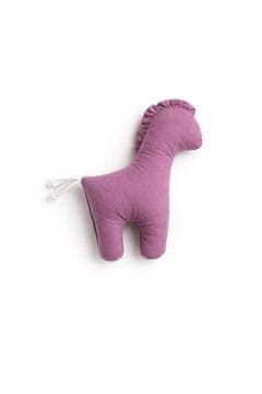 MY SWEET BABY LUCKY Konj, mehka bombažna plišasta žival za dojenčke - retro roza