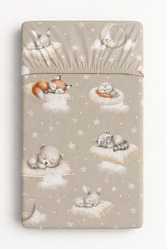 MY SWEET BABY Bombažna rjuha za otroško posteljico 120x60 cm - Twinkle Woodland