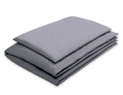 Bobono 2-delni komplet posteljnine 120x90 - antracitna srca