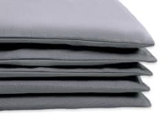 Bobono 2-delni komplet posteljnine 120x90 - antracitna srca