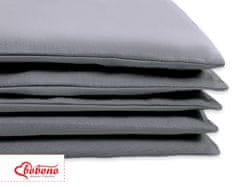 Bobono 2-delni komplet posteljnine 120x90 - antracitna srca