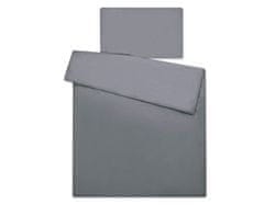 Bobono 2-delni komplet posteljnine 120x90 - antracitna srca