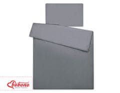 Bobono 2-delni komplet posteljnine 120x90 - antracitna srca