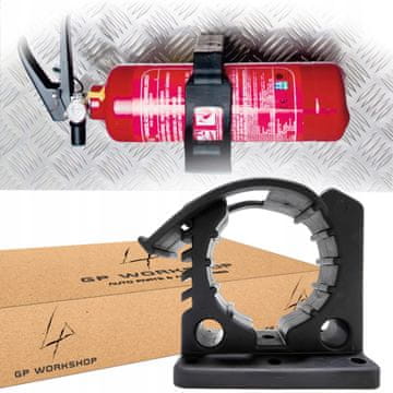 UNIVERZALNO DRŽALO 1-DELNO ZA VRV ZA GASILNI APARAT, LOPATO, CILINDER, OFFROAD 70-84 MM 23 KG