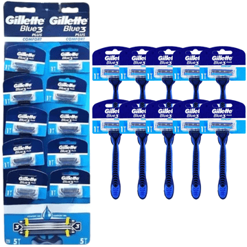 Gillette Brivniki Blue3 Plus Comfort, 10 kosov
