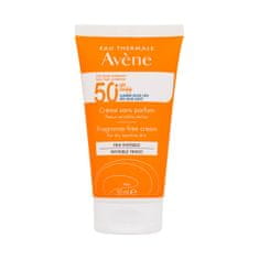 Avéne Sun Cream Invisible Finish Fragrance-Free SPF50+ krema za zaščito pred soncem za suho in občutljivo kožo 50 ml unisex