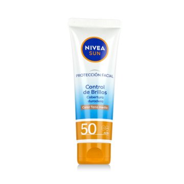 Nivea Sun UV Face Shine Control BB SPF50 krema za sončenje za obraz 50 ml odtenek Medium za ženske