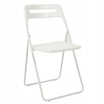 It Zložljiv stol iz bele kovine za vrtno teraso in čakalnico Furnitex