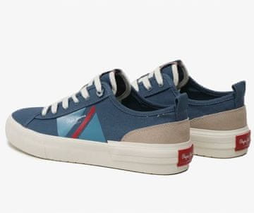 Pepe Jeans ALLEN FALG MODRI NIZKI ČEVLJI Z VEZALKAMI 40 AWE