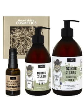 LaQ Set BOAR - gel 500 ml + olje 30 ml + šampon 300 ml (sena) / 9231