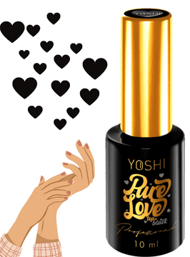 Yoshi Top Pure Love ČRNA 10 ml / črna srca / 2535