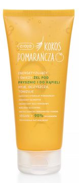 Gel za prhanje in kopel s kokosom in pomarančo/tuba 200 ml