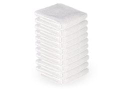 ACTIVESHOP Brisača iz mikrovlaken 73 x 40 cm 10 kosov bele barve