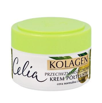 DAX Celia Collagen Series polbogata krema proti gubam za normalno in suho kožo olivno