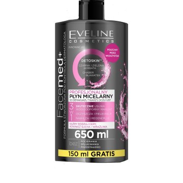 Eveline Facemed+ Professional micelarna tekočina 3v1 za vse tipe kože 650 ml