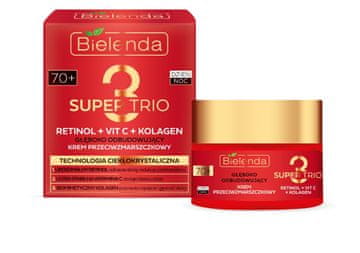 Bielenda Super Trio 70+ globinsko regenerirajoča dnevna in nočna krema proti gubam 50 ml