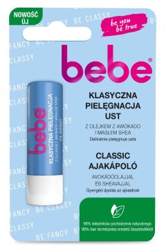 Doc Johnson BEBE zaščitni balzam za ustnice "Klasična nega ustnic" z avokadovim oljem in karitejevim maslom 4,9 g