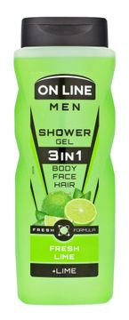 FORTE SWEEDEN On Line Men 3v1 gel za prhanje z vonjem po sveži limeti za moške 410 ml