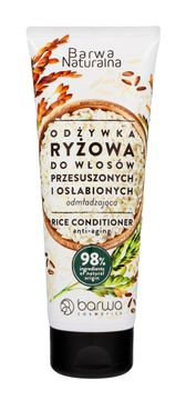 BARWA naravni rižev pomlajevalni balzam za suhe in oslabljene lase 200 ml