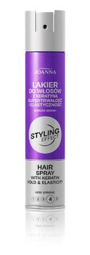 Joanna STYLING EFFECT lak za lase s keratinom, ekstra močan 250 ml