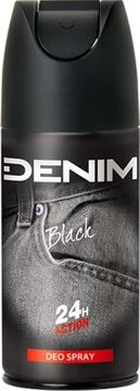 DENIM dezodorant v spreju črne barve 150 ml