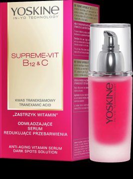 DAX YOSKINE Supreme Vit B12 & C pomlajevalni serum za zmanjšanje razbarvanja kože 30 ml