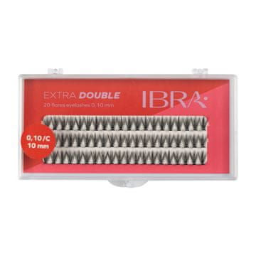 IBRA EXTRA DVOJNE kodralne trepalnice C-0.10 - 10 mm 1 pakiranje