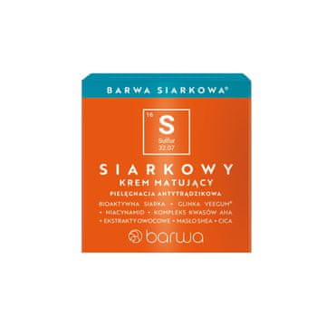 BARWA Sulfur matirajoča krema za obraz 50 ml