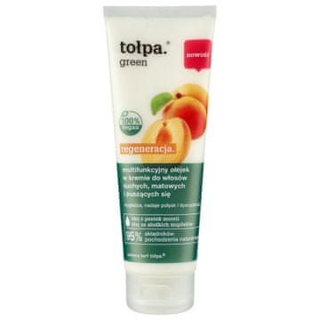 Zeleno olje v kremi za suhe, puste in skodrane lase - večnamensko 125 ml