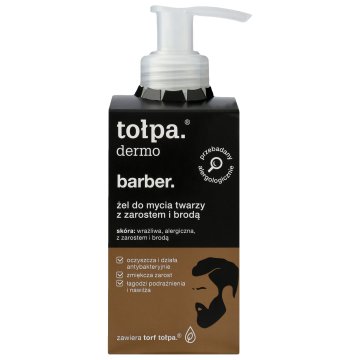 Dermo Barber gel za umivanje obraza za strnišče in brado 150 ml