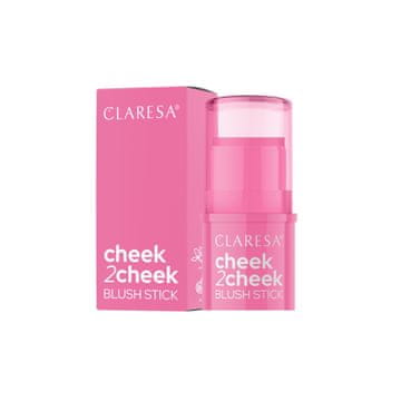 Claresa Cheek 2 Cheek kremasto rdečilo za lica št. 01 Candy Pink 6 g