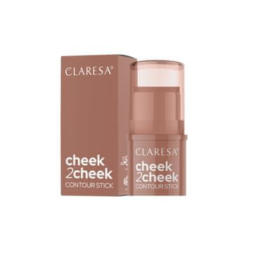 Claresa Cheek 2 Cheek kremasti bronzer v stiku št. 02 mlečna čokolada 6 g